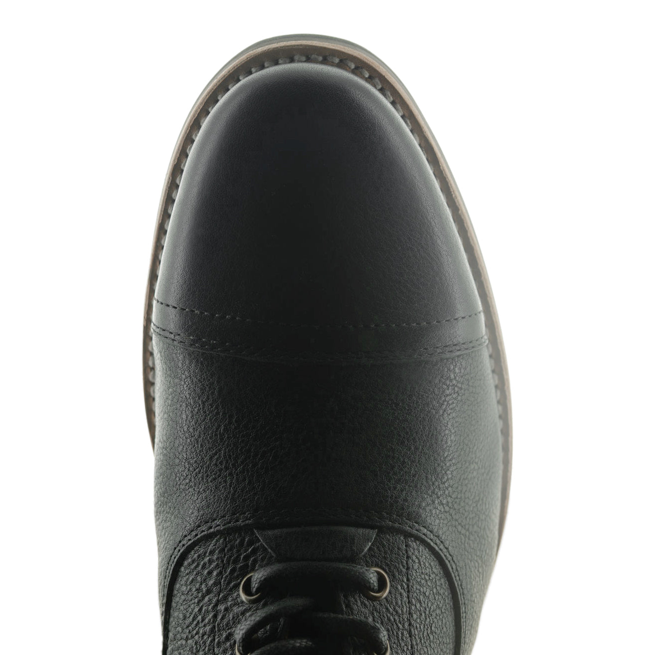 The Commander Cap Toe Lace Up Boot A1002 in Black - My Store