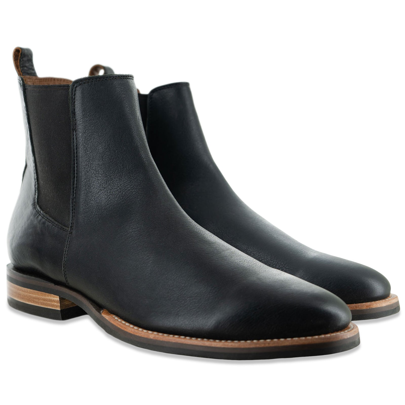 The Statement Chelsea Boot A1003 in Riviera Black Leather - My Store