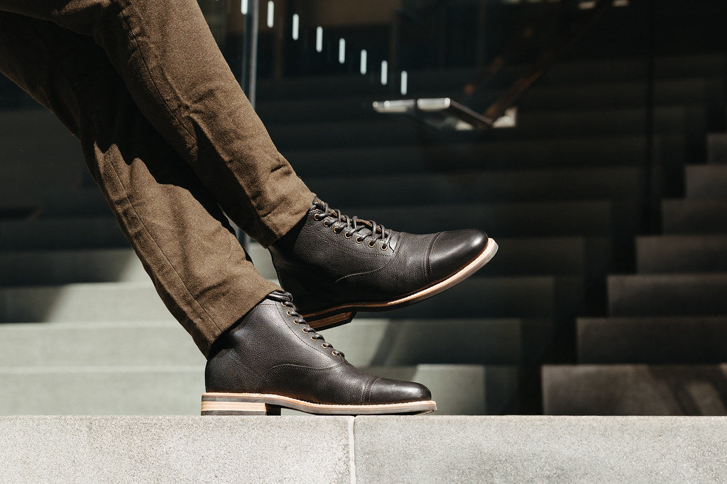 The Commander Cap Toe Lace Up Boot