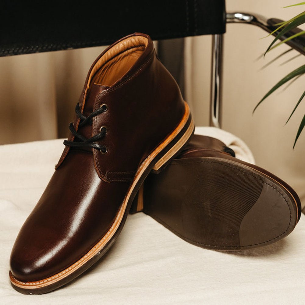 The Commuter Chukka Boot In Riviera Testa Di Moro (Brown) - Andres Handcrafted Boots