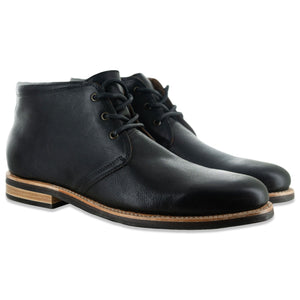 The Commuter Chukka Boot In Riviera Black - Andres Handcrafted Boots