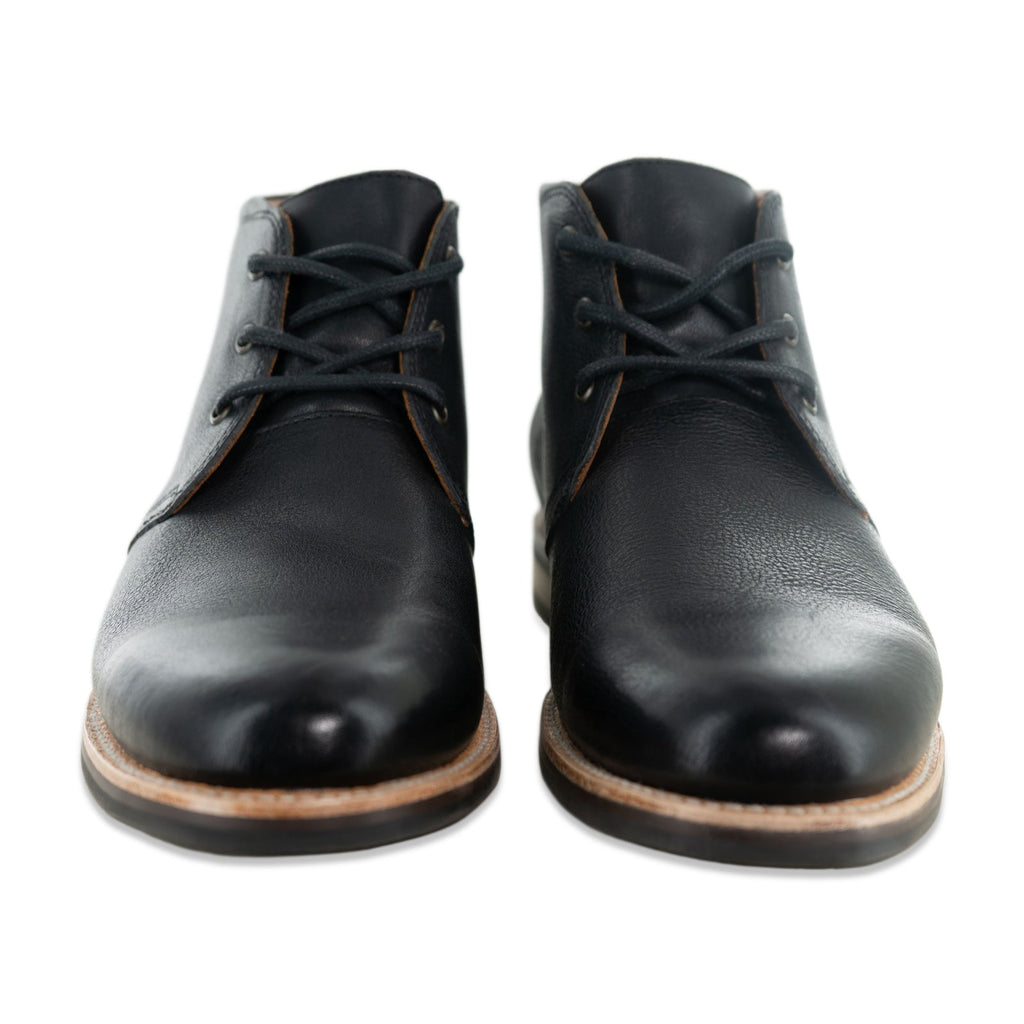 The Commuter Chukka Boot In Riviera Black - Andres Handcrafted Boots