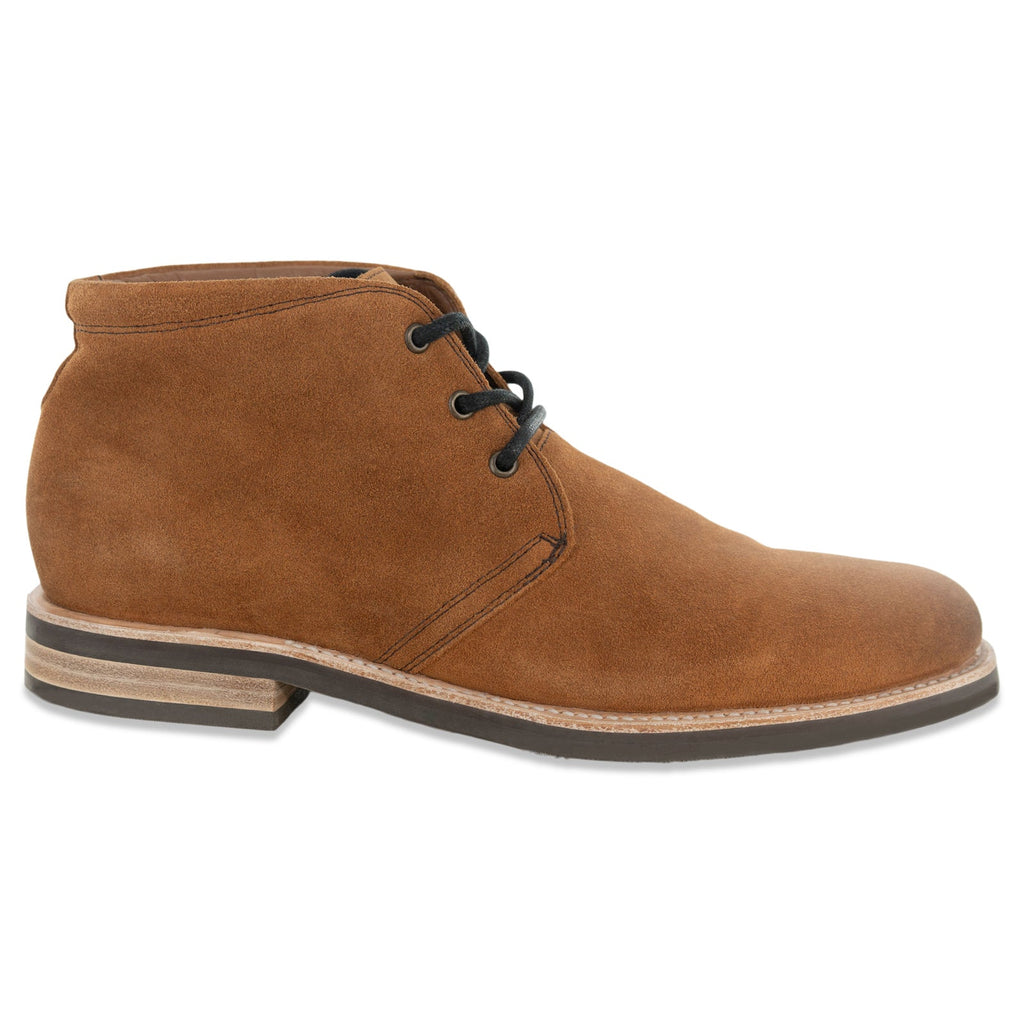 The Commuter Suede Chukka Boot In Glazed Ginger Suede (Tan) - Andres Handcrafted Boots