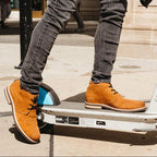 The Commuter Suede Chukka Boot In Glazed Ginger Suede (Tan) - Andres Handcrafted Boots