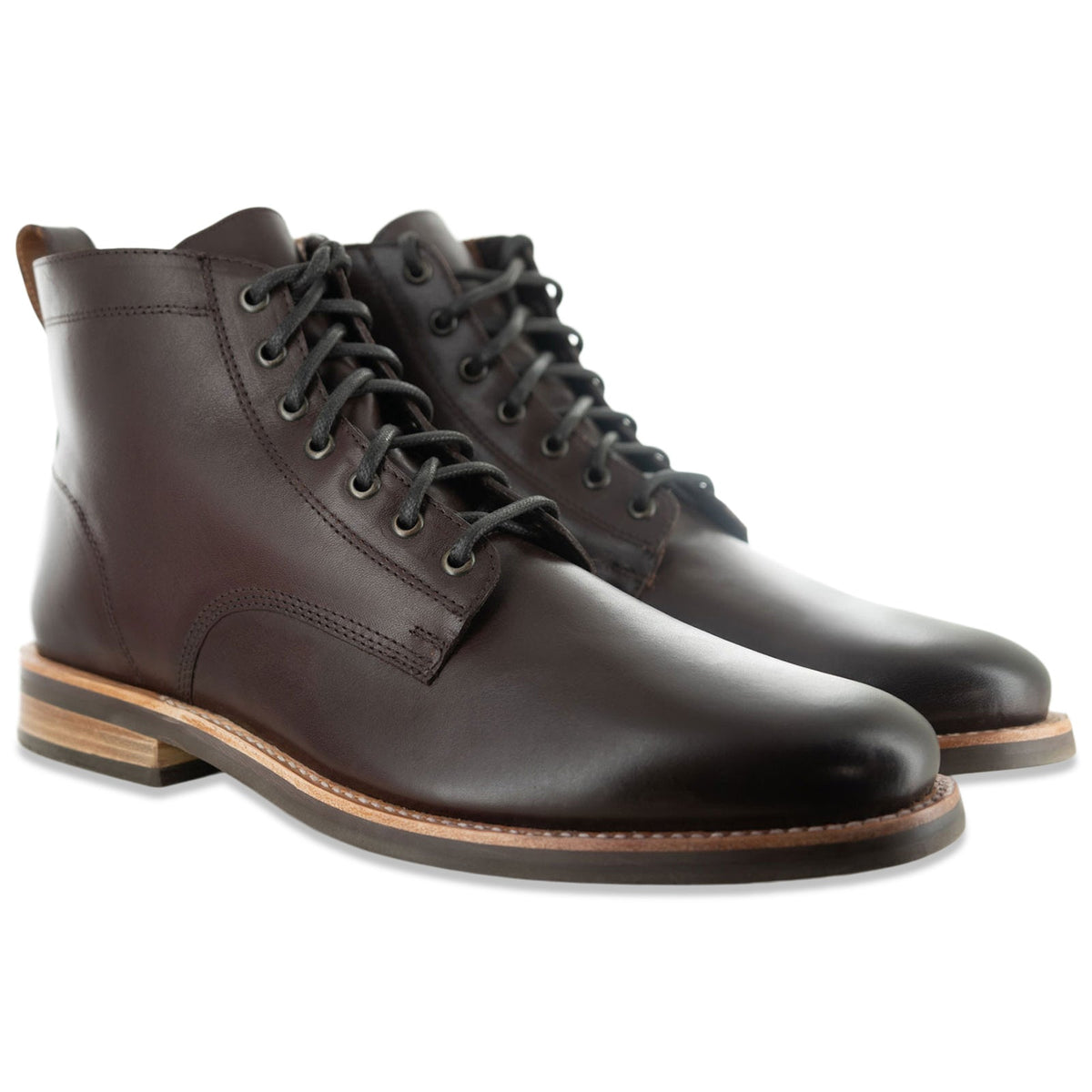 The Craftsman Lace Up Boot in Rivera Testa Di Moro (Brown)