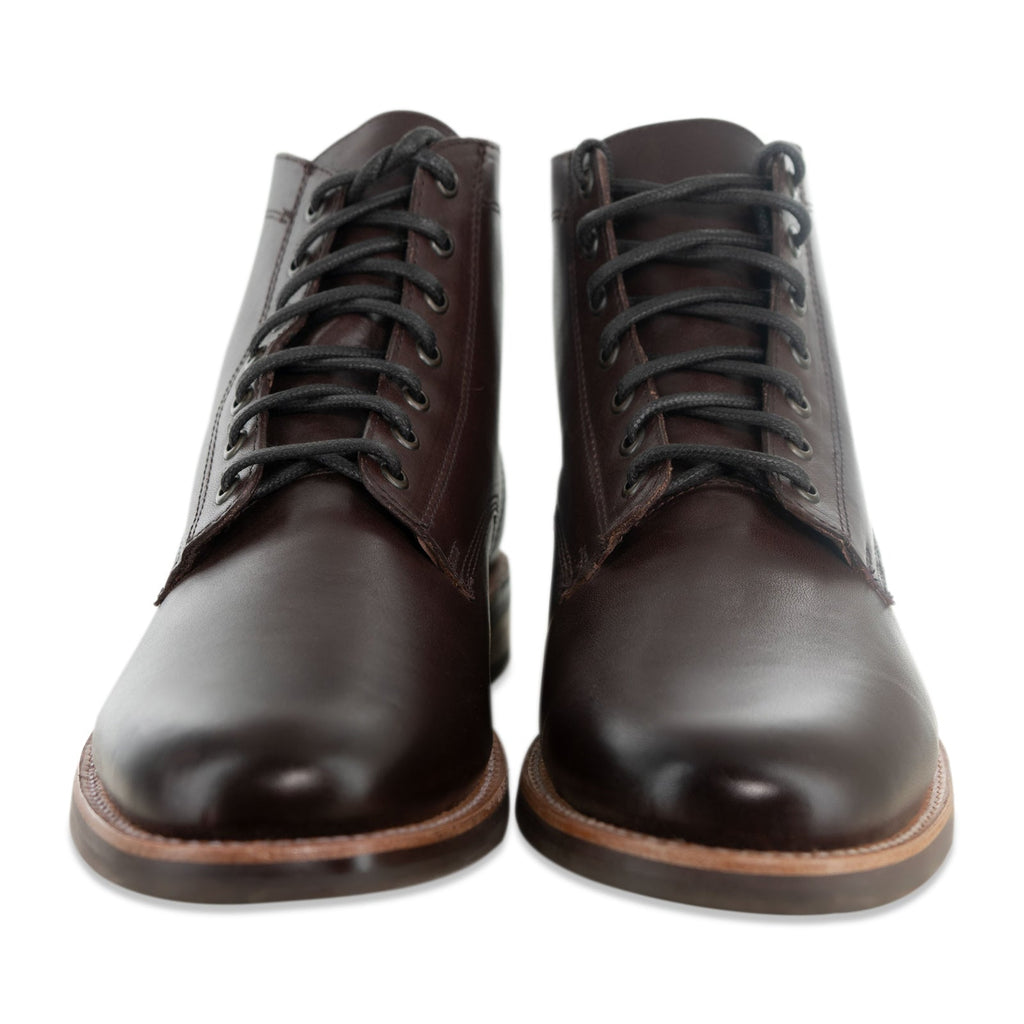 The Craftsman Lace Up Boot in Rivera Testa Di Moro (Brown) - Andres Handcrafted Boots