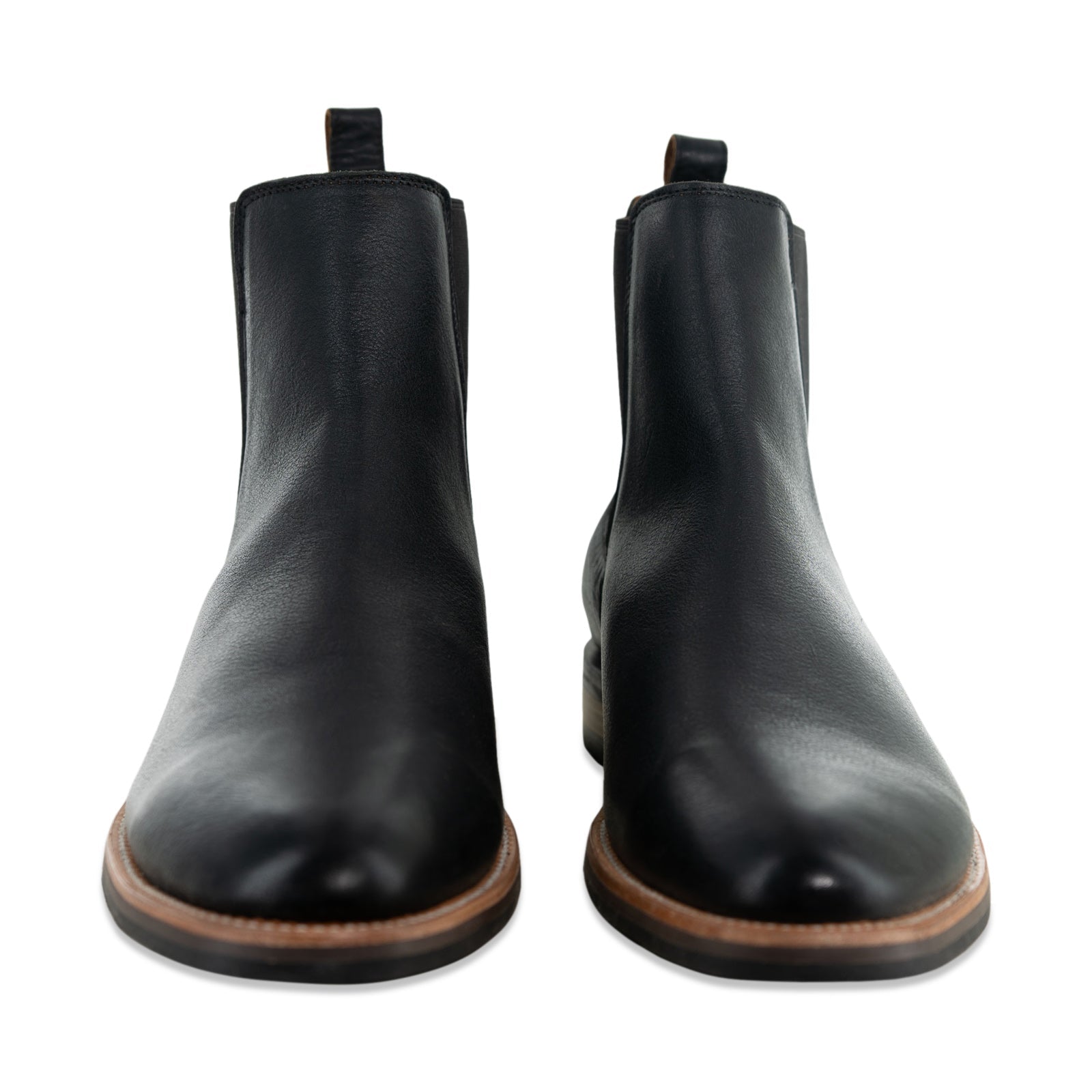 The Statement Chelsea Boot in Riviera Black Leather - Andres Handcrafted Boots