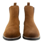 The Statement Suede Chelsea Boot in Glazed Ginger Suede (Tan) - Andres Handcrafted Boots
